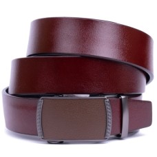 Ремінь Vintage Чоловічий з пряжкою-автомат Коричневий (20339)