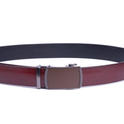 Ремінь Vintage Чоловічий з пряжкою-автомат Коричневий (20339)