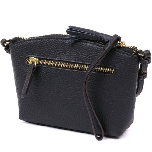 Сумка Vintage Жіноча шкіряна Чорна (20488)