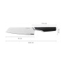 Кухонний ніж Fiskars Taiten Santoku 16 см (1066831)