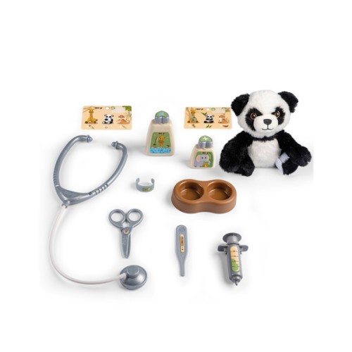 Ігровий набір Smoby Переноска для догляду за тваринами з пандою (340303)