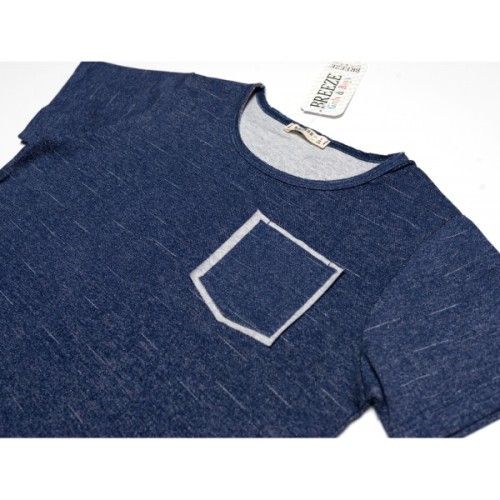 Футболка дитяча Breeze з кишенькою (17168-128B-blue)