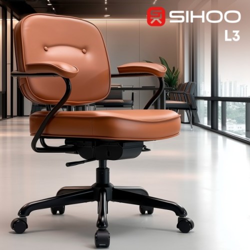 Офісне крісло Sihoo L3 PVC Brown (L3D-M101)