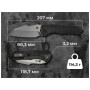 Ніж Weknife High-Fin XL Grey (WE24010-6)