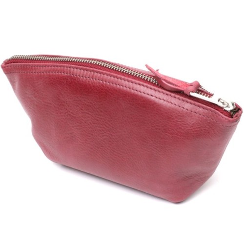 Косметичка Grande Pelle Шкіряна Бордова (16792)