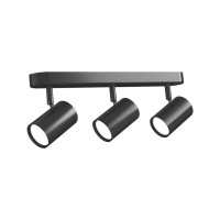 Світильник точковий Videx під лампу 3xGU10 накладний поворотний (VL-SPF05B-WFB)