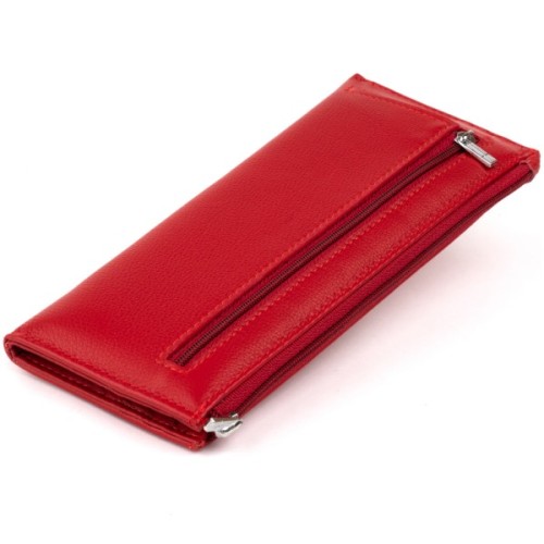 Гаманець ST Leather Зі шкіри жіночий Червоний (19330)