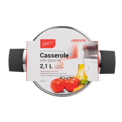 Каструля Ardesto Gemini з бакелітовими ручками 2.1 л (AR3621G)