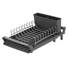 Сушарка для посуду Ardesto Minimalism 46.5x19.5x9.5см, пластик, сталь, сірий (ARHK4103GS)