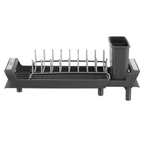 Сушарка для посуду Ardesto Minimalism 46.5x19.5x9.5см, пластик, сталь, сірий (ARHK4103GS)