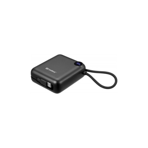 Батарея універсальна Sandberg 10000mAh PD/3.1/20W, QC/3.0, USB-C In/Out, with 2 cables USB-C (421-26)