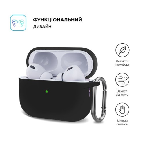 Чохол для навушників Armorstandart Hang Case для Apple AirPods Pro 2 Black (ARM68601)