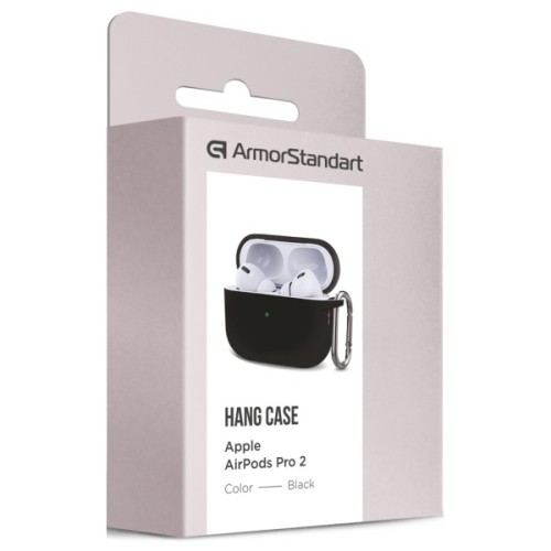 Чохол для навушників Armorstandart Hang Case для Apple AirPods Pro 2 Black (ARM68601)