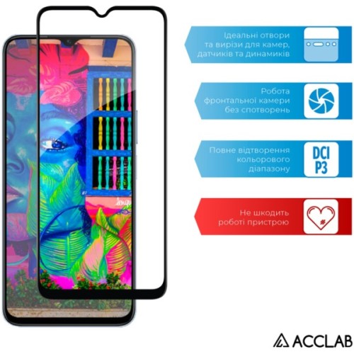 Скло захисне ACCLAB Full Glue Samsung M23 5G Black (1283126527043)