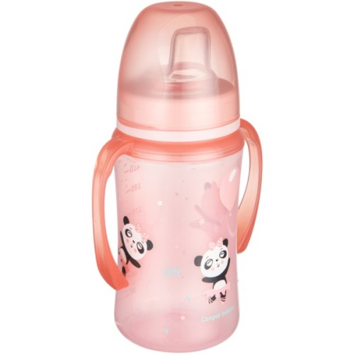 Поїльник-непроливайка Canpol babies EasyStart 240 мл -Sweet fun рожева (35/208_pin)