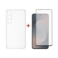 Чохол до мобільного телефона Dengos Samsung Galaxy S25 FE TPU+glass Transparent (DG-KM-172)