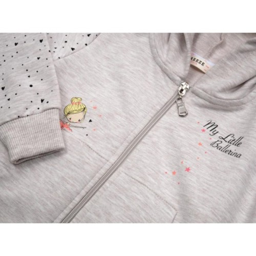 Кофта дитяча Breeze "MY LITTLE BALERINA" (15099-86G-gray)