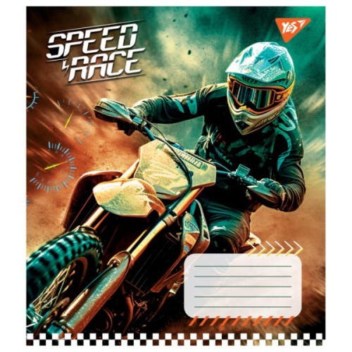 Зошит Yes Speed race А5 36 аркушів клітинка (767337)