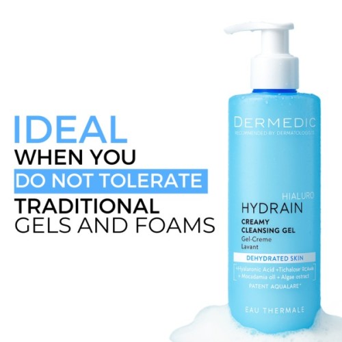 Гель для вмивання Dermedic Hydrain 3 Hialuro Creamy Cleansing Gel 200 мл (5901643170691/5901643178123)