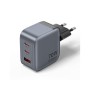Зарядний пристрій Vention 2xUSB-C PD70W + 1xUSB QC3.0 22.5W GaN gray (FEXH0-EU)