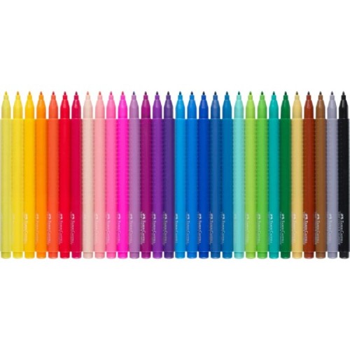 Фломастери Faber-Castell тригранні Grip felt-tip pen, 30 кольорів (29902)