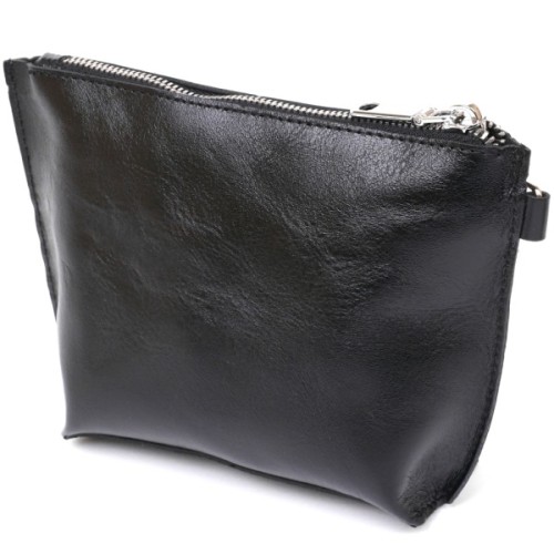 Косметичка Shvigel Шкіряна Чорна (16409)