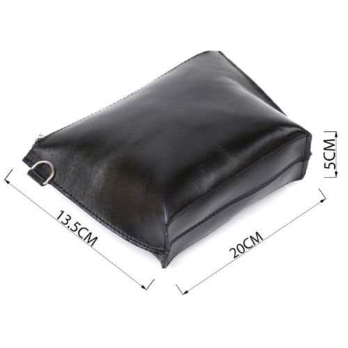 Косметичка Shvigel Шкіряна Чорна (16409)