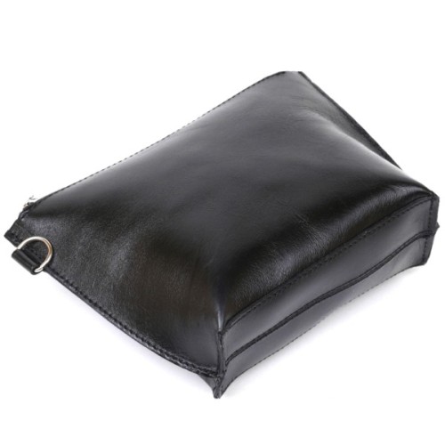 Косметичка Shvigel Шкіряна Чорна (16409)