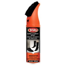 Спрей для взуття Vilo для відновлення замші та нубуку Чорний 200 мл (8697422821300)