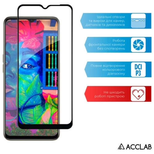 Скло захисне ACCLAB Full Glue Realme 10 5G Black (1283126551499)