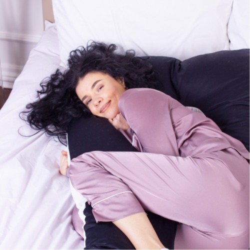 Подушка MirSon для вагітних і відпочинку Delicate Satin №8029 U-подібна Classic (2200006178675)