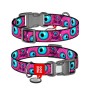 Нашийник для тварин WAUDOG Nylon з QR паспортом "Око монстра" пластиковий фастекс S (280-4049)