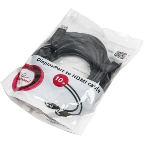 Кабель мультимедійний DisplayPort M to HDMI M 10.0m Cablexpert (CC-DP-HDMI-10M)