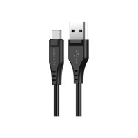 Дата кабель USB 2.0 AM to USB-C 1.2m 3.0A TPE Black Acefast (6974316280866)