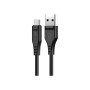 Дата кабель USB 2.0 AM to USB-C 1.2m 3.0A TPE Black Acefast (6974316280866)