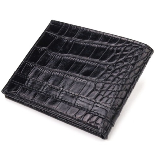 Гаманець Canpellini Затискач з натуральної шкіри Чорний (21520)