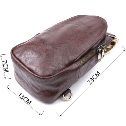 Сумка Vintage З екошкіри Коричнева (22794)