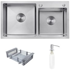 Мийка кухонна Kroner Geburstet-7843ZHM (CV022805)