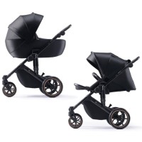 Коляска Kinderkraft 2 в 1 Prime 2 Venezian Black (KSPRIM02BLK2000 (5902533922895)