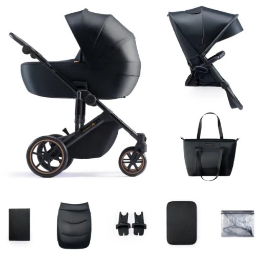 Коляска Kinderkraft 2 в 1 Prime 2 Venezian Black (KSPRIM02BLK2000 (5902533922895)