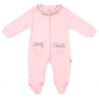Чоловічок дитячий Bibaby з бантиком (60089-50G-pink)