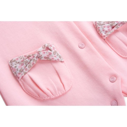 Чоловічок дитячий Bibaby з бантиком (60089-50G-pink)