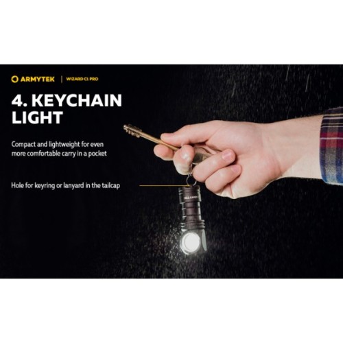 Ліхтар Armytek Wizard C1 Pro Magnet USB (F09001C)