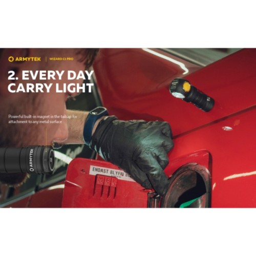 Ліхтар Armytek Wizard C1 Pro Magnet USB (F09001C)
