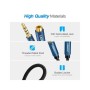 Кабель мультимедійний 3.5mm M to 3.5mm F 1.0m AV118 blue Ugreen (40673)