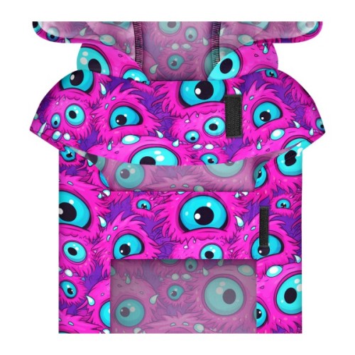 Дощовик для тварин WAUDOG Clothes Накидка з капюшоном Око монстра S (356-4049)