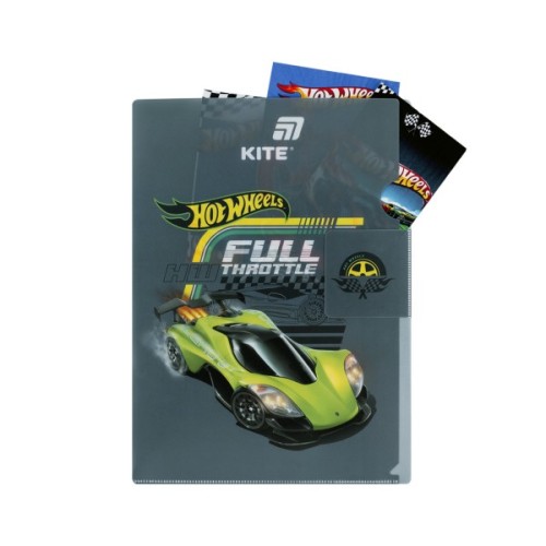 Папка - куточок Kite із клапаном A4 Hot Wheels (HW25-248-1)