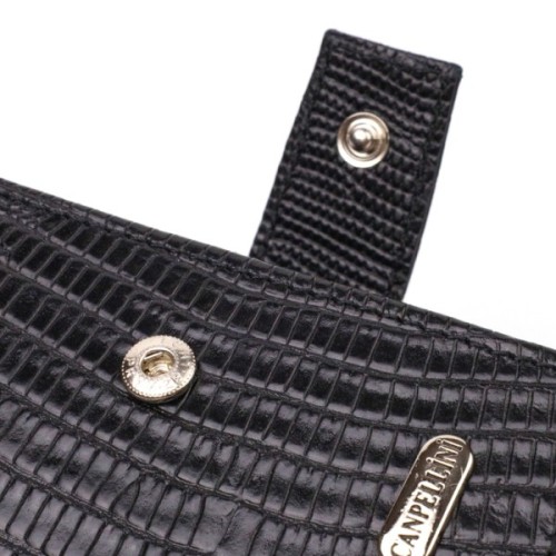 Гаманець Canpellini З натуральної шкіри Чорний (21745)