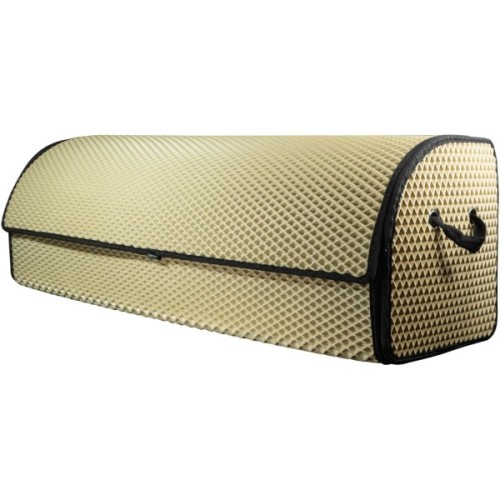 Сумка-органайзер EVAtech XL-PRO 32x100x30 см. Ромб бежевий з чорним кантом (BS13643OX3RIB)