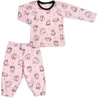 Піжама дитяча Breeze з довгим рукавом (17828-80G-pink)